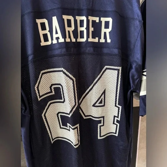 Reebok NFL On Field Jersey Dallas Cowboys Marion Barber #24 Blue Size Medium - Picture 7 of 12